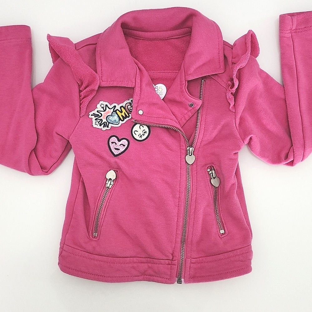 Garanimals 365 kids pink moto jacket